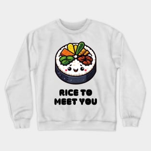 Fun K-Food Kimbap Crewneck Sweatshirt